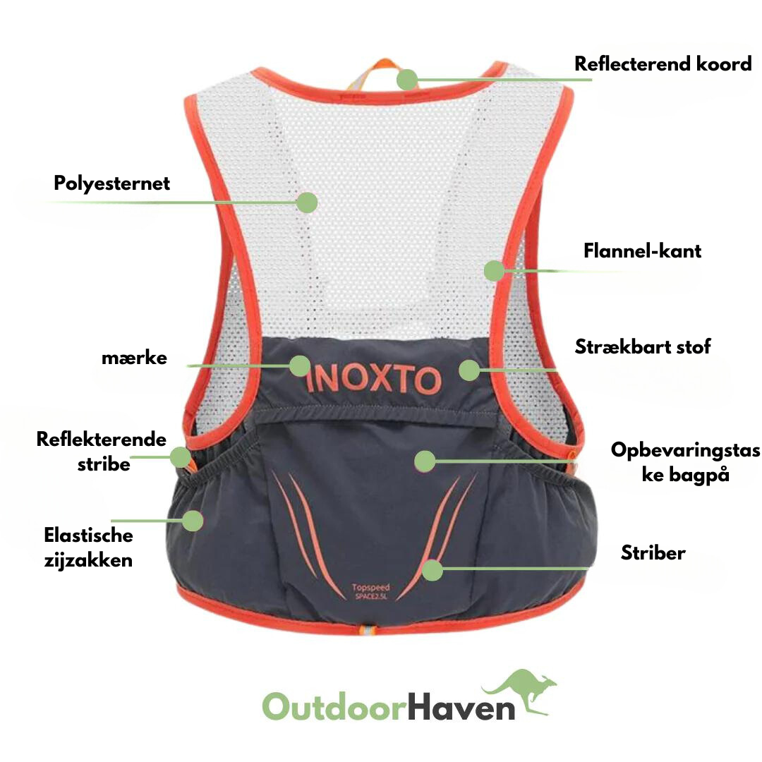 Trailrun-vest - Inkluderer 2 Softflasker