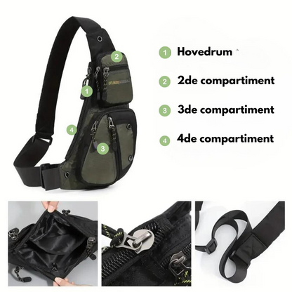 Utendørs crossbody-veske - Tyverisikret