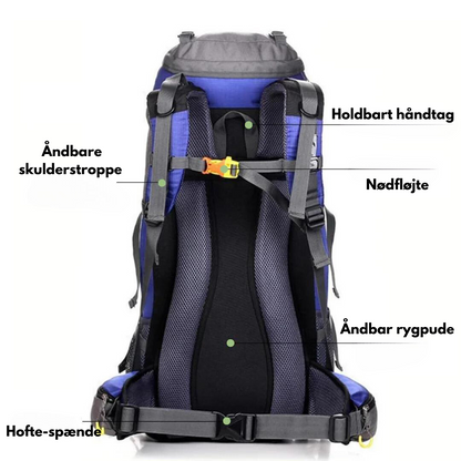 OutdoorHaven - 50L rygsæk - Vandtæt