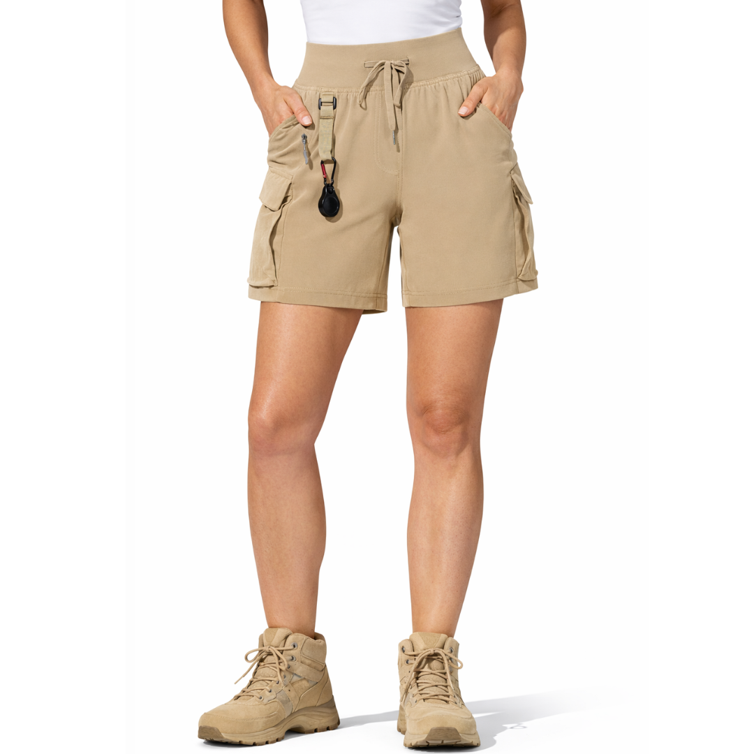 Dame Sportsshorts – Lettvekt – Med Lynlåslommer & Snøring