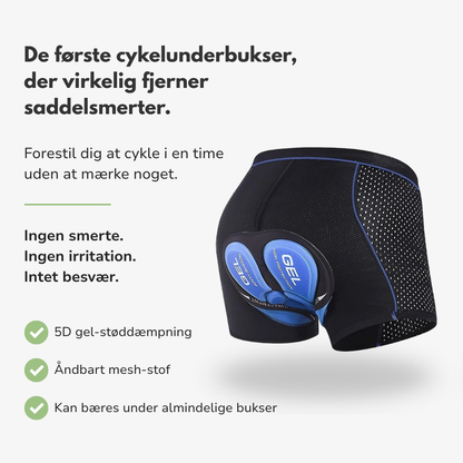 Gelforede cykelunderbukser - mænd og kvinder