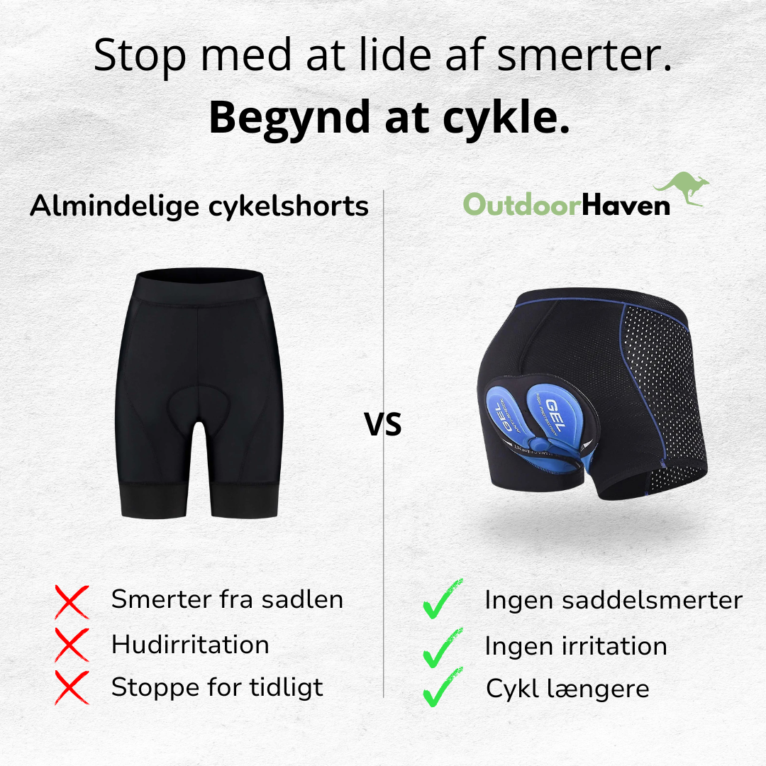 Gelforede cykelunderbukser - mænd og kvinder