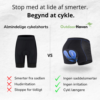 Gelforede cykelunderbukser - mænd og kvinder