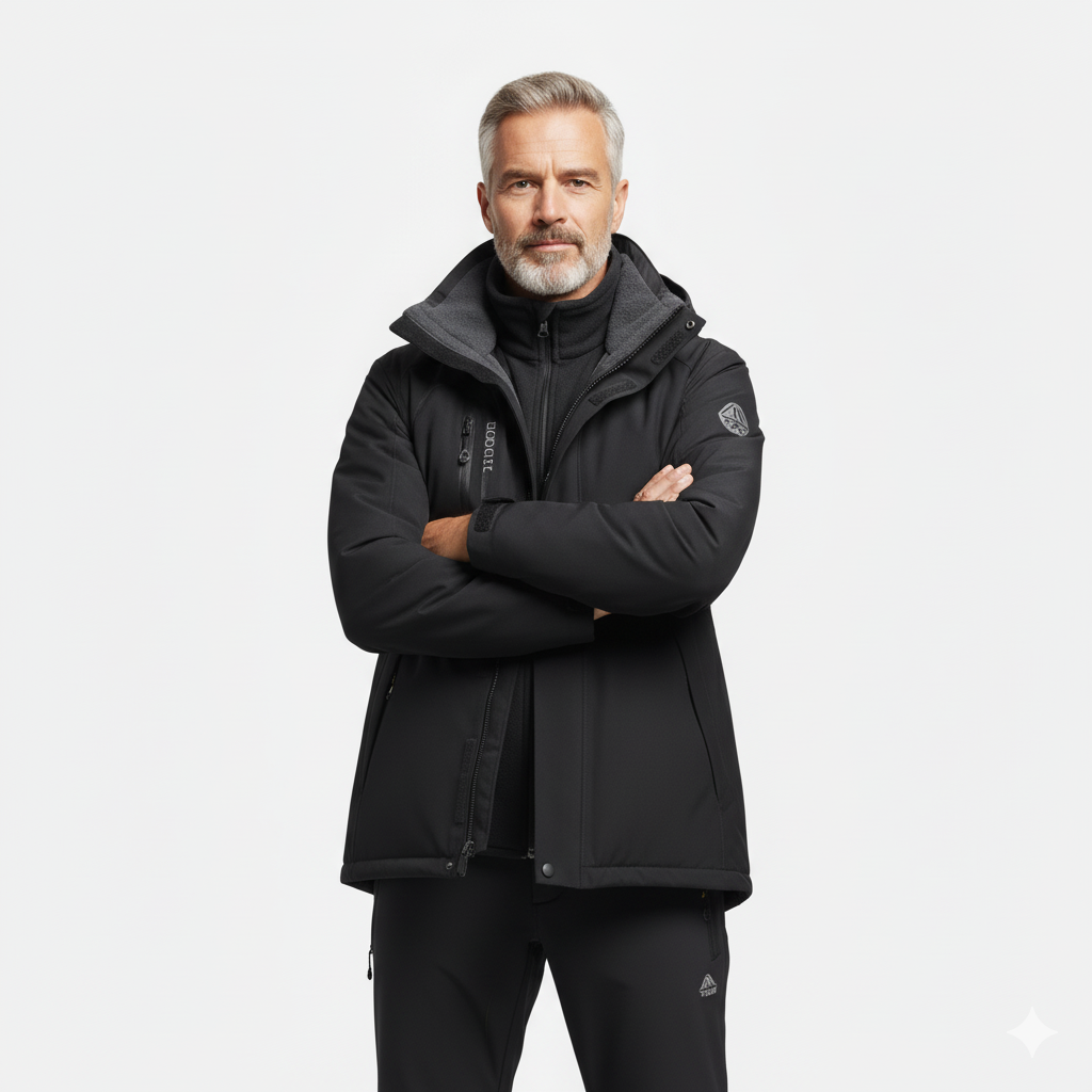 Herre Softshell Sæt – Outdoor Jakke – Vandrebukser