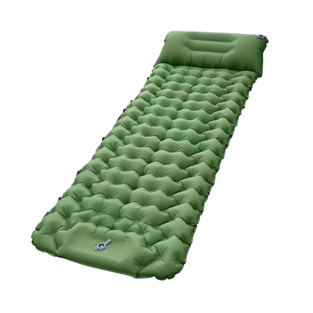 Luftmadrass - camping - innebygd pumpe