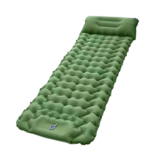 Luftmadrass - camping - innebygd pumpe