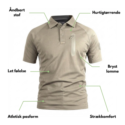Herre Quick-Dry Performance Polo – Pustende Aktiv Komfort