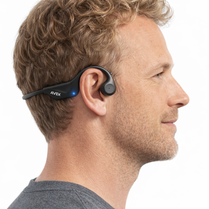 Open-ear trådløse hodetelefoner – benledning – Bluetooth