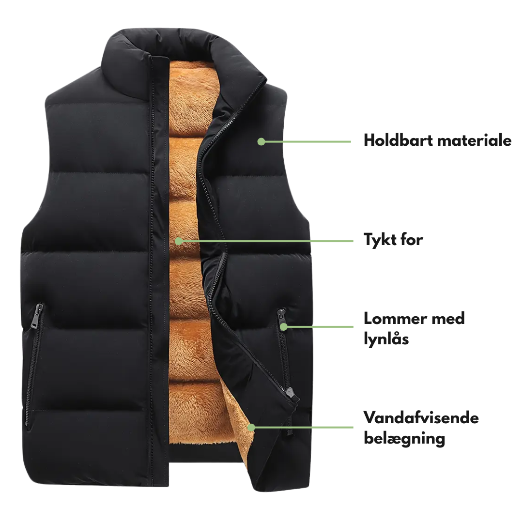 Herre Thermo Bodywarmer – Foret – Outdoor Høst/Vinter