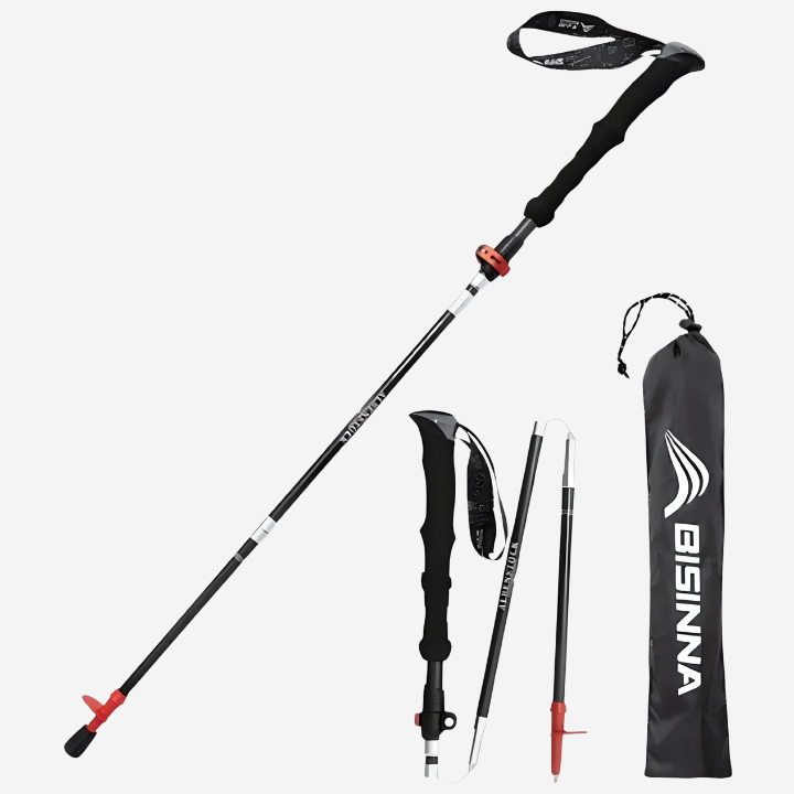 Sammenleggbare Vandrestaver – Ultralette Karbon – 2-Delte – Nordic Walking