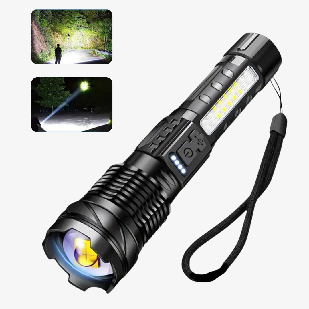 OutdoorHaven Militær Lommelygte - 5000 Lumen