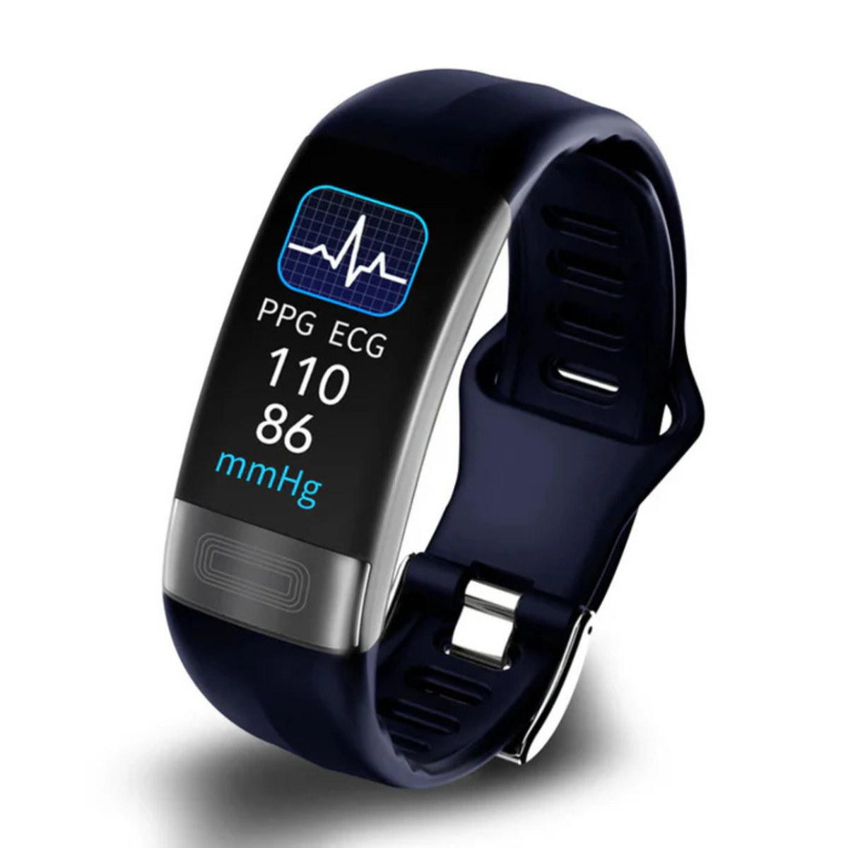 Smartwatch med EKG, Blodtryks- & Søvnregistrering – HealthBand