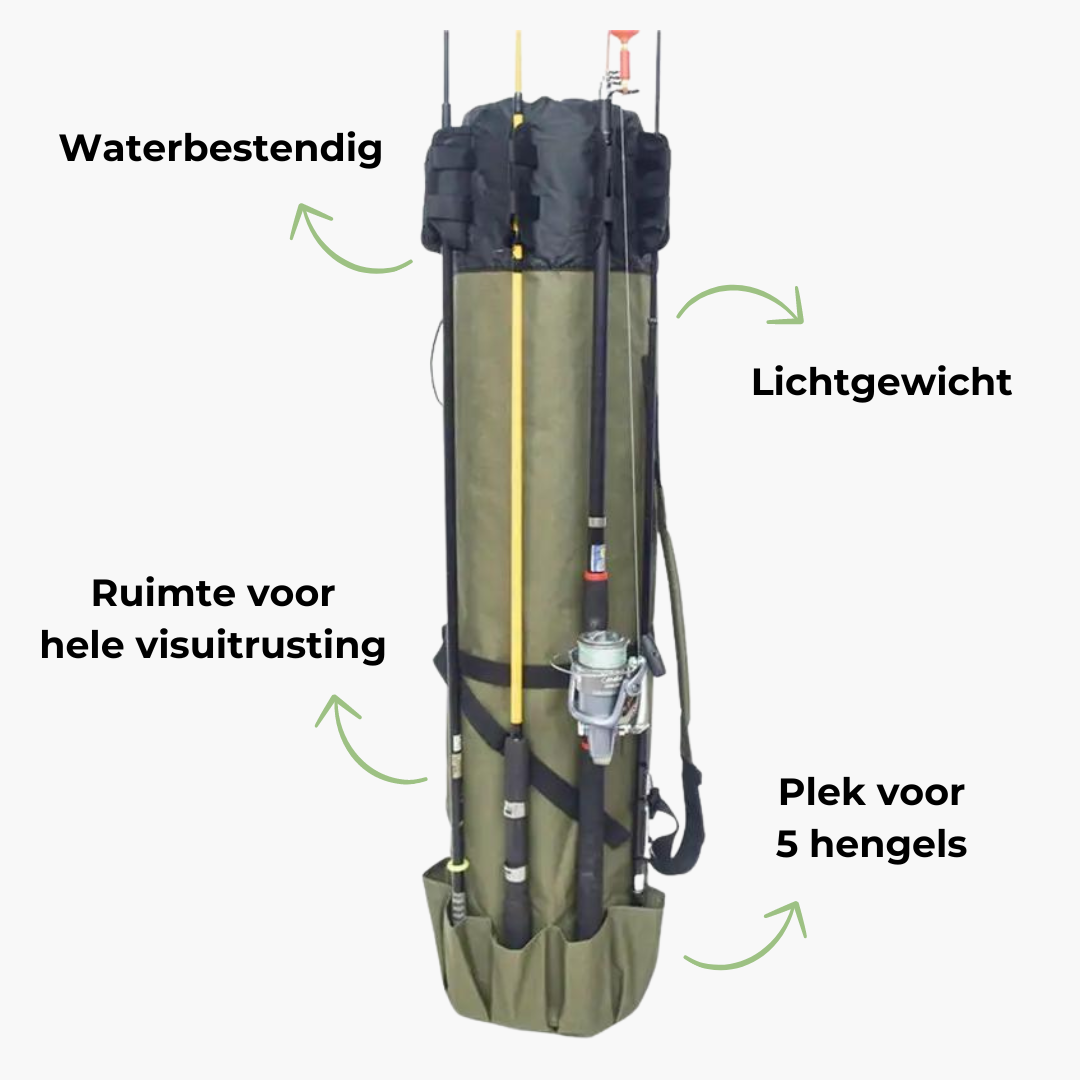 OutdoorHaven - Fiskestangveske - Armygrønn