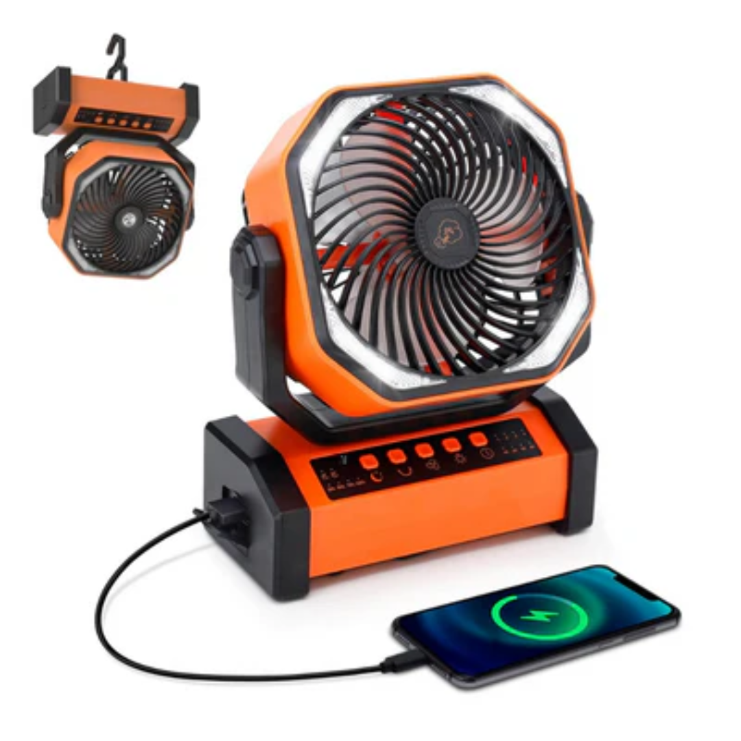 Ventilator til camping - 3-in-1
