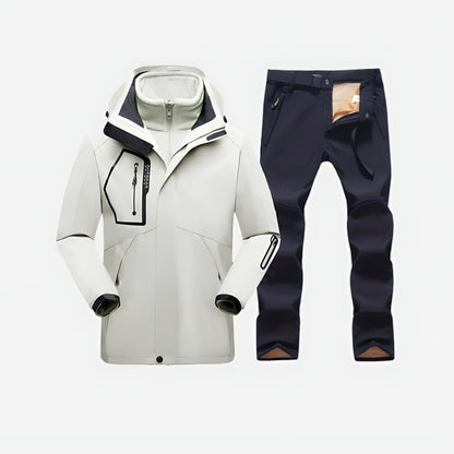 Herre Softshell Sæt – Outdoor Jakke – Vandrebukser