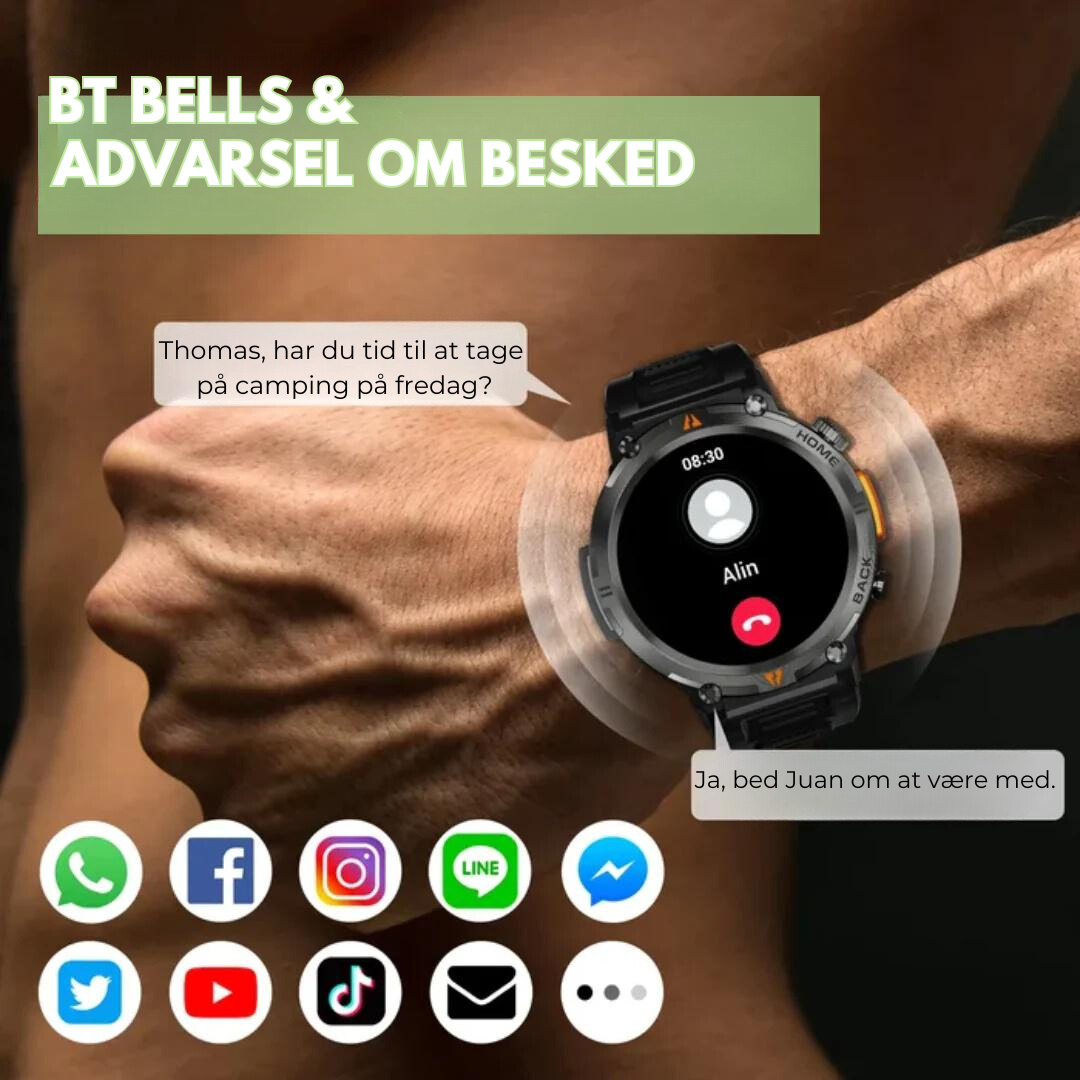 Udendørs smartwatch - IOS & Android