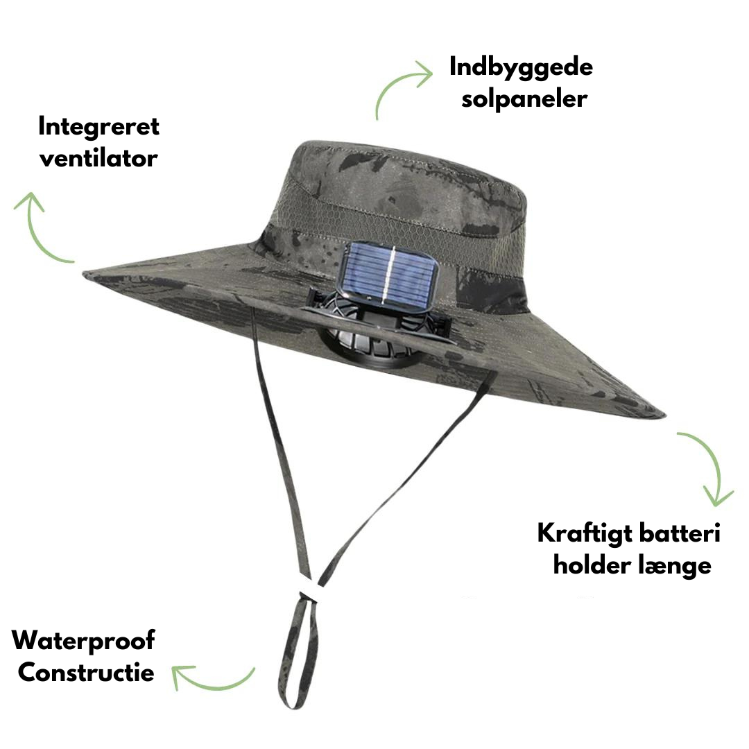 Udendørs solhat - Indbygget ventilator