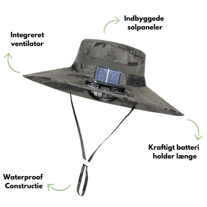 Udendørs solhat - Indbygget ventilator