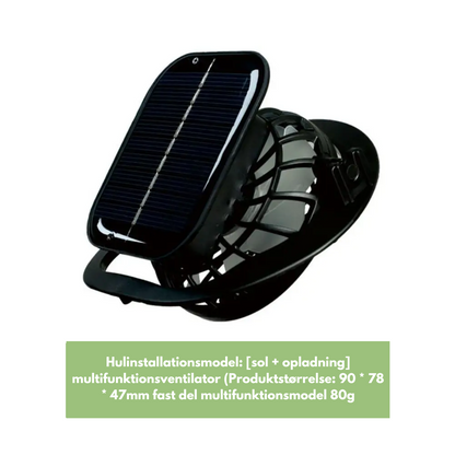 Udendørs solhat - Indbygget ventilator