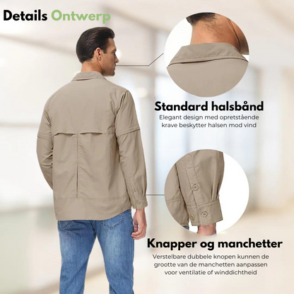 OutdoorHaven-skjorte - ermer med glidelås
