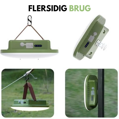 Campinglampe - USB - Sterkt batteri