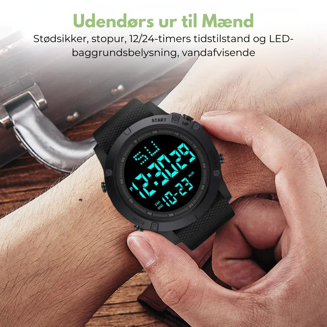 Digitalt ur - udendørs