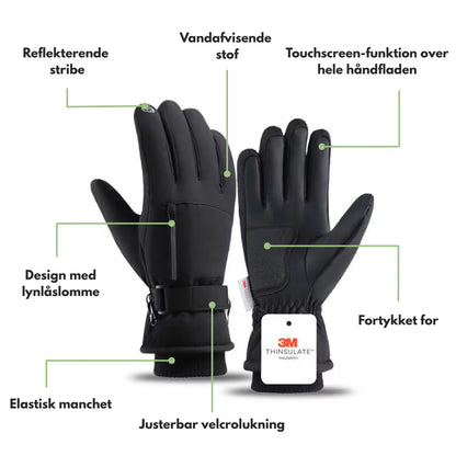 Herre Handsker – Vandtæt Varme – Vinter Outdoor