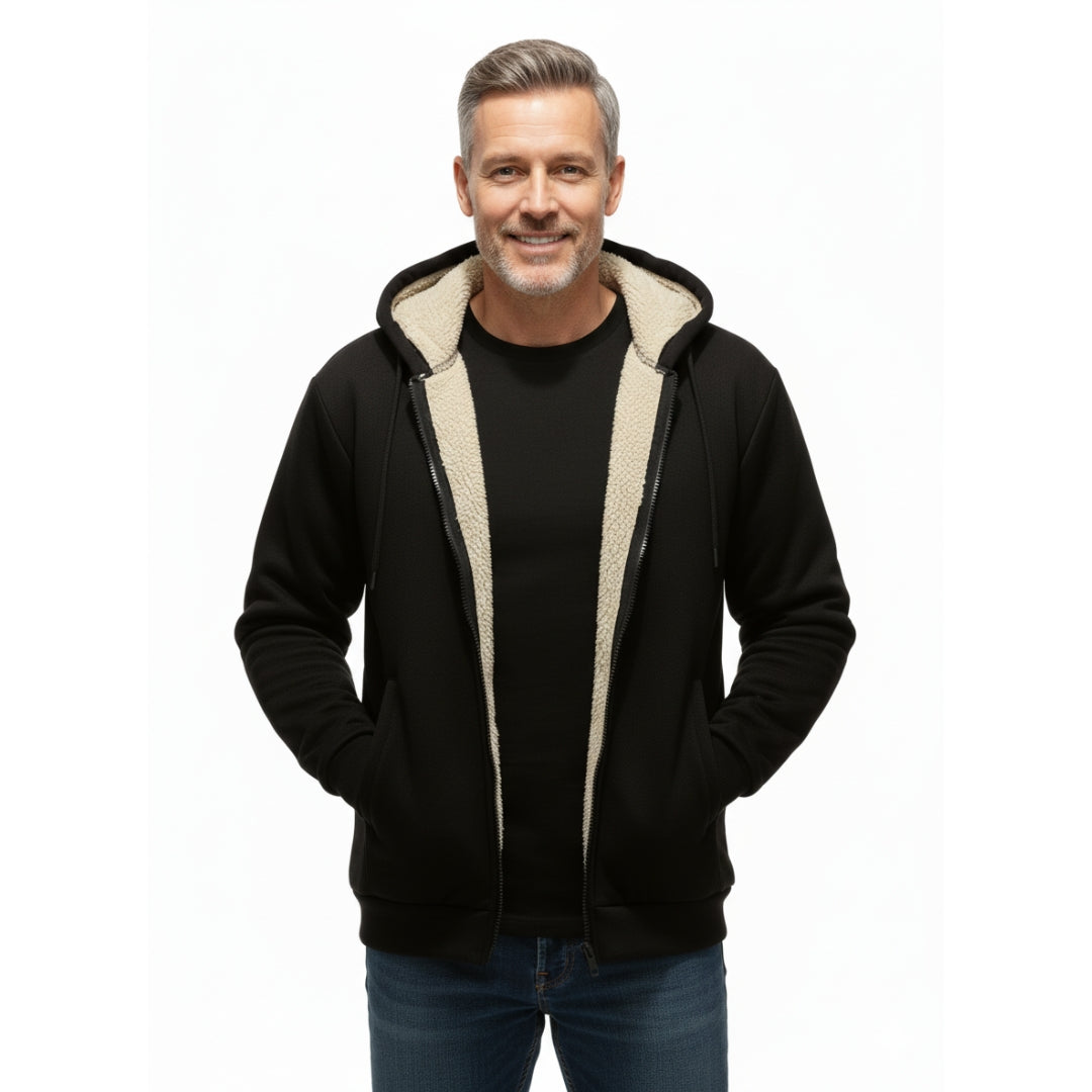 Fleece Hoodie – Sherpa Fôret – Vinter