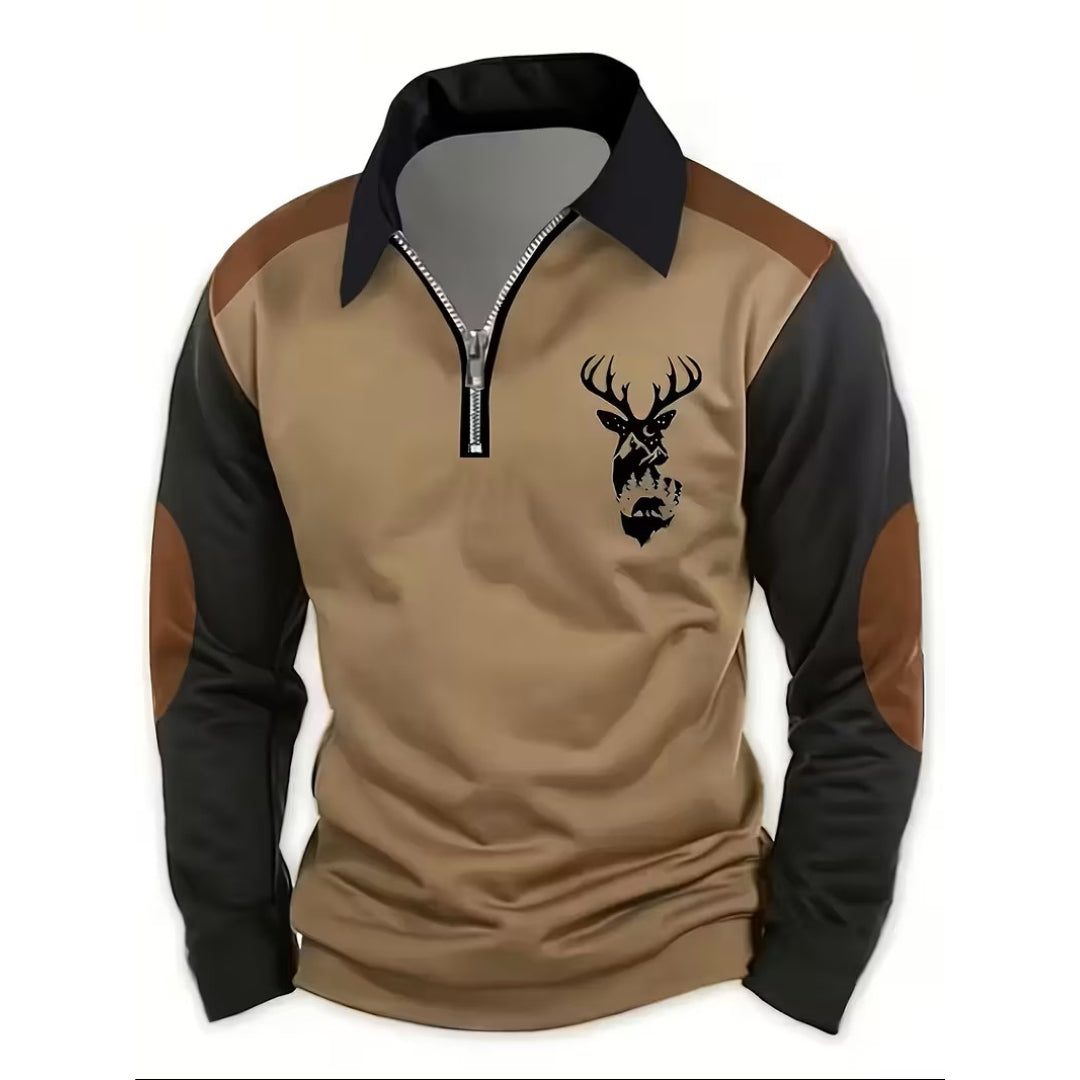 Outdoor Trøje – Half Zip – Hjorte Design