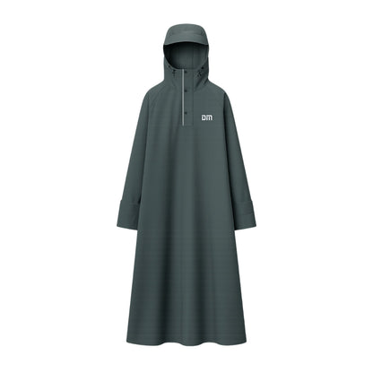 Unisex Regnponcho – Vandtæt med Hætte – Lang Jakke