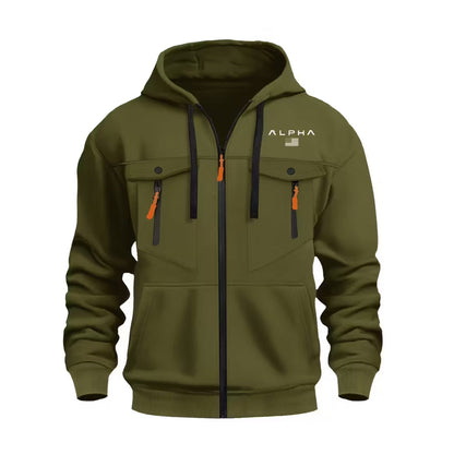 Softshell Hættetrøje – Fuld Lynlås – Termo Jakke