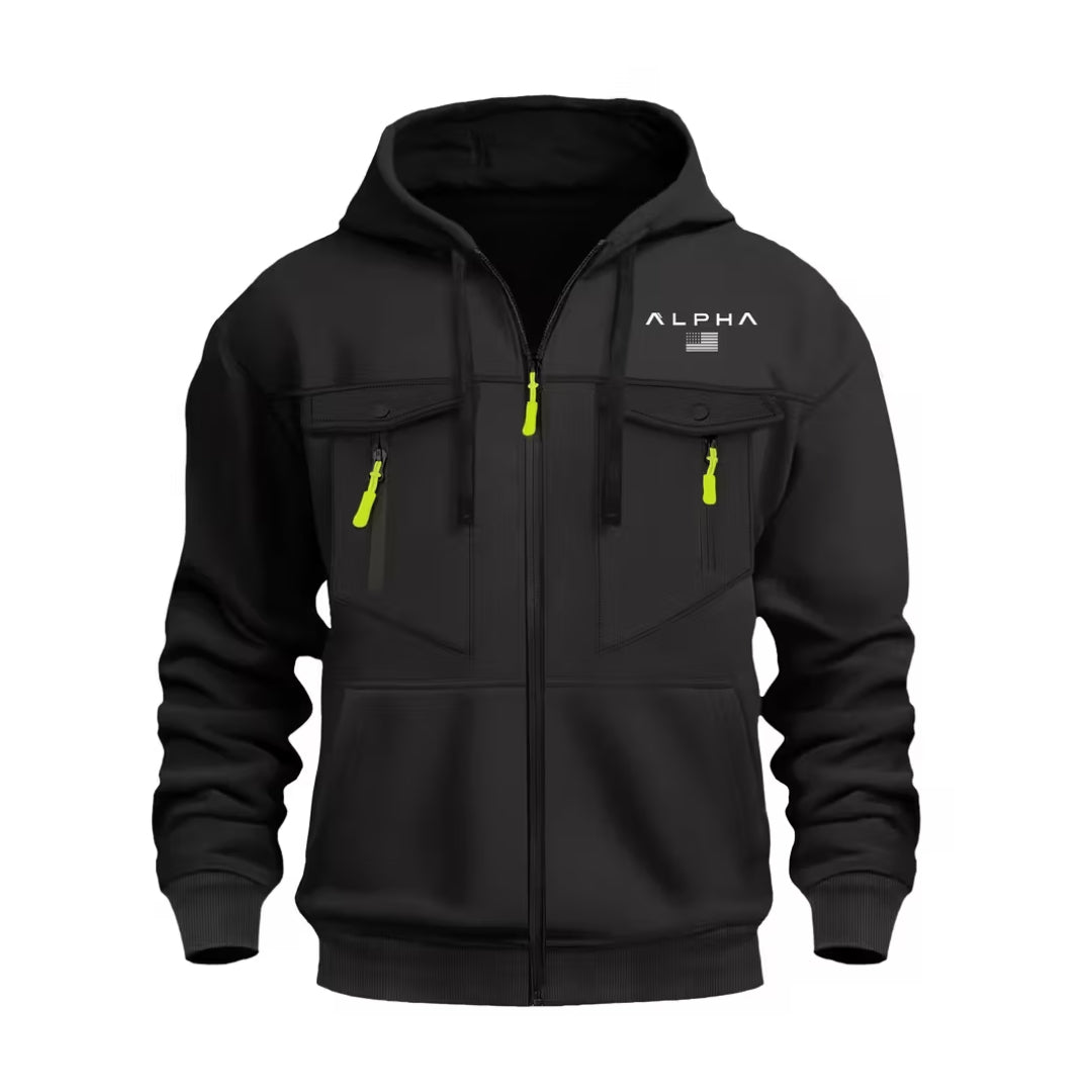 Softshell Hættetrøje – Fuld Lynlås – Termo Jakke
