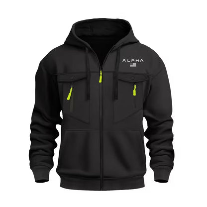 Softshell Hættetrøje – Fuld Lynlås – Termo Jakke