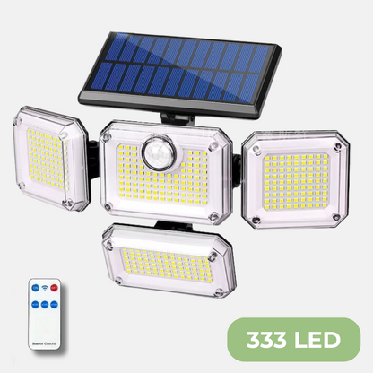 Utendørs solcellelampe - Bevegelsessensor - 333 LED