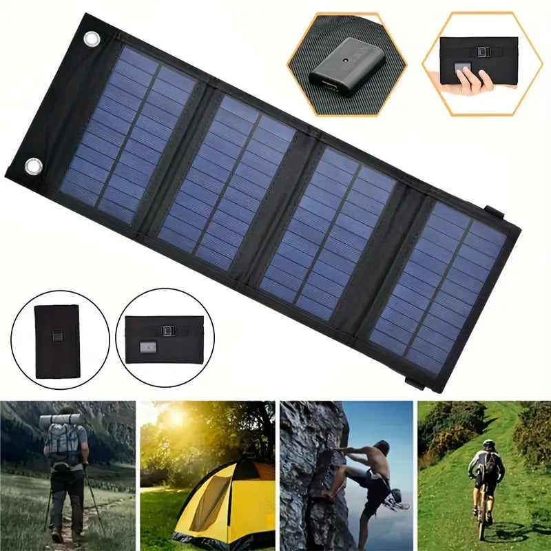 Sammenleggbart solcellepanel - 1 USB-port