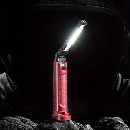 180° COB-arbejdslampe - genopladelig via USB - aluminium og ABS