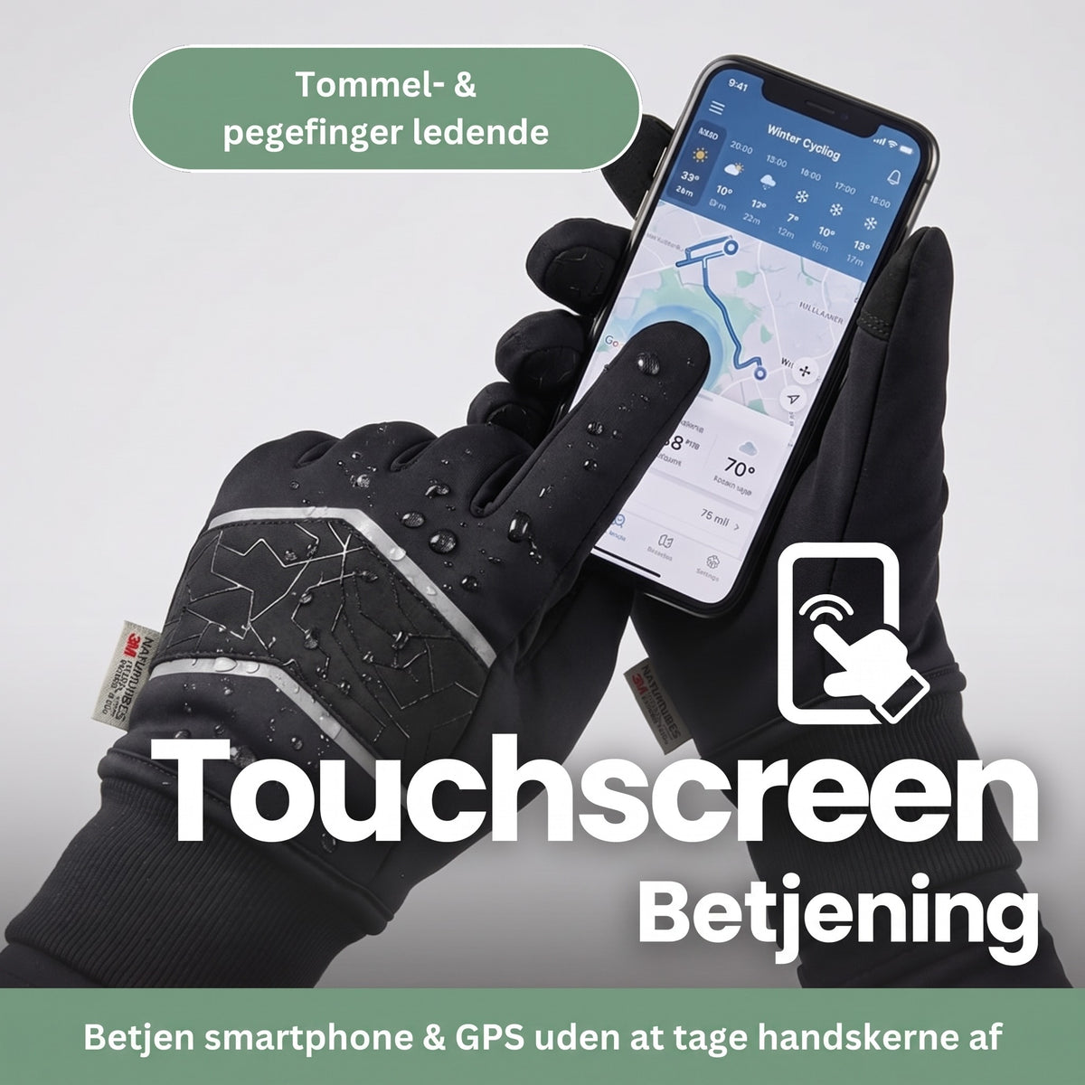 Vinterhandsker med touchscreen – betjen smartphonen med handskerne på