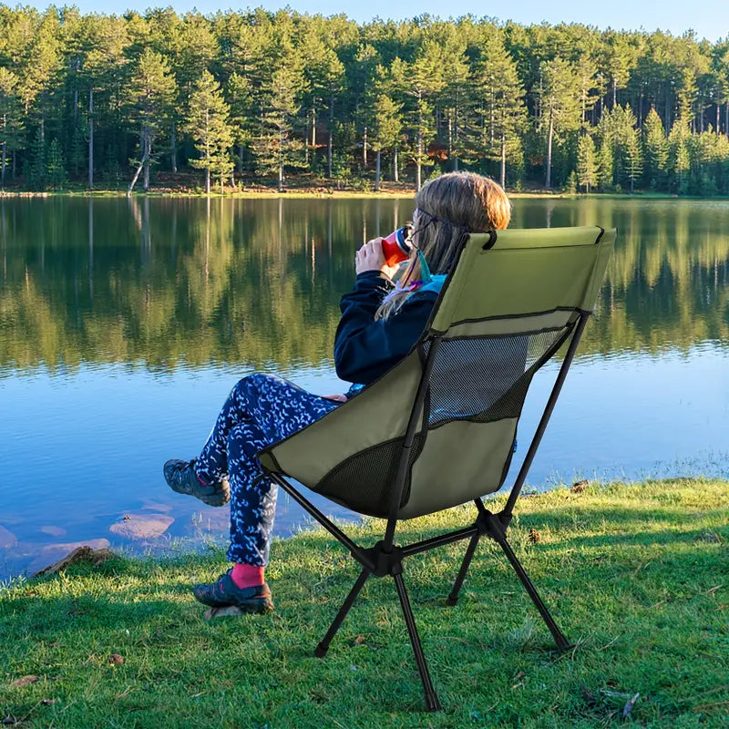OutdoorHaven - Sammenleggbar campingstol - Komfort+