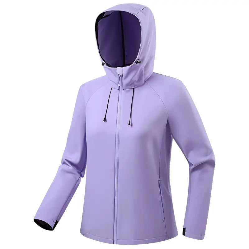 Softshell jakke dame i lyslilla på model