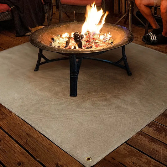 Brandsikker matte - Beskyttelse for grill- og bålkurv