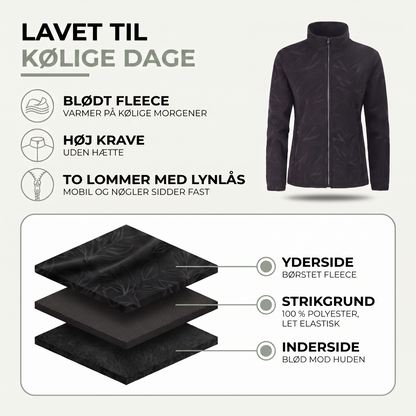 Overgangsjakke dame med elastiske ærmemanchetter
