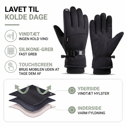 Touchscreen-kuppen på skihandsken