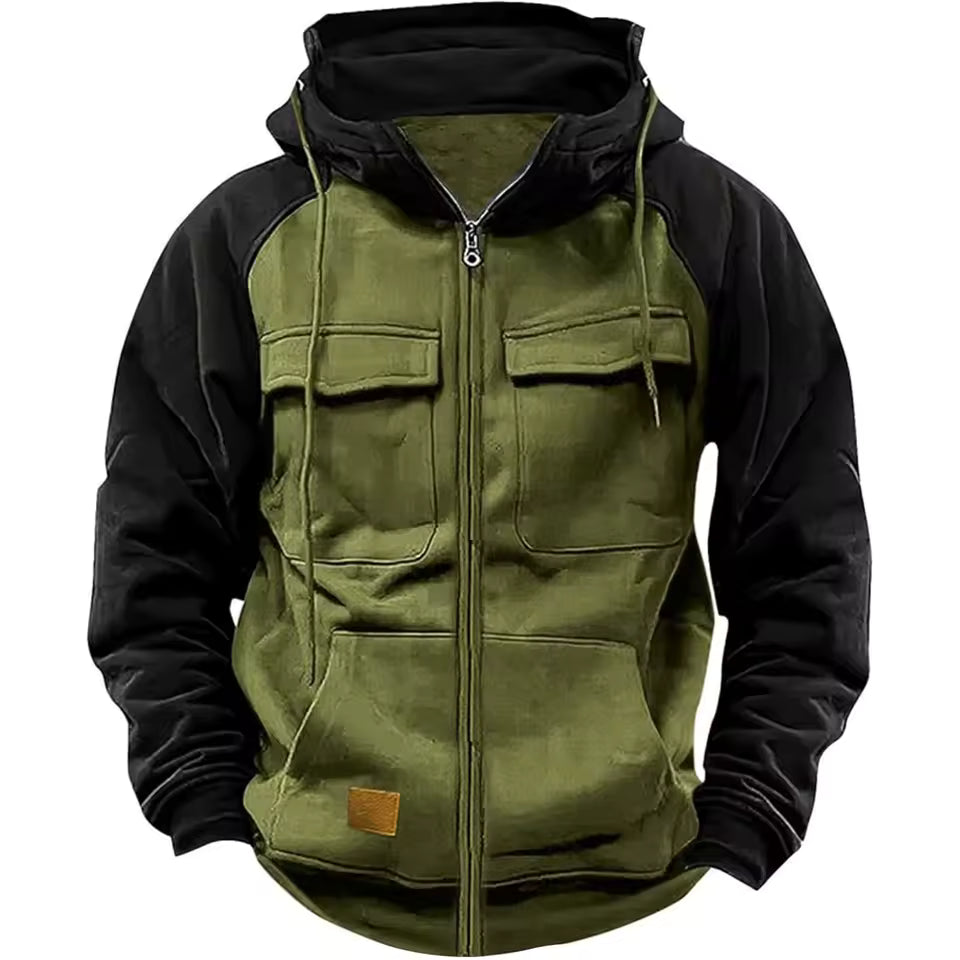 Fleece Jakke – Foret Hoodie – Varm til Herrer