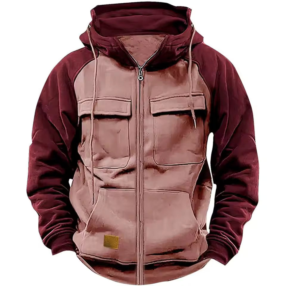 Fleece Jakke – Foret Hoodie – Varm til Herrer