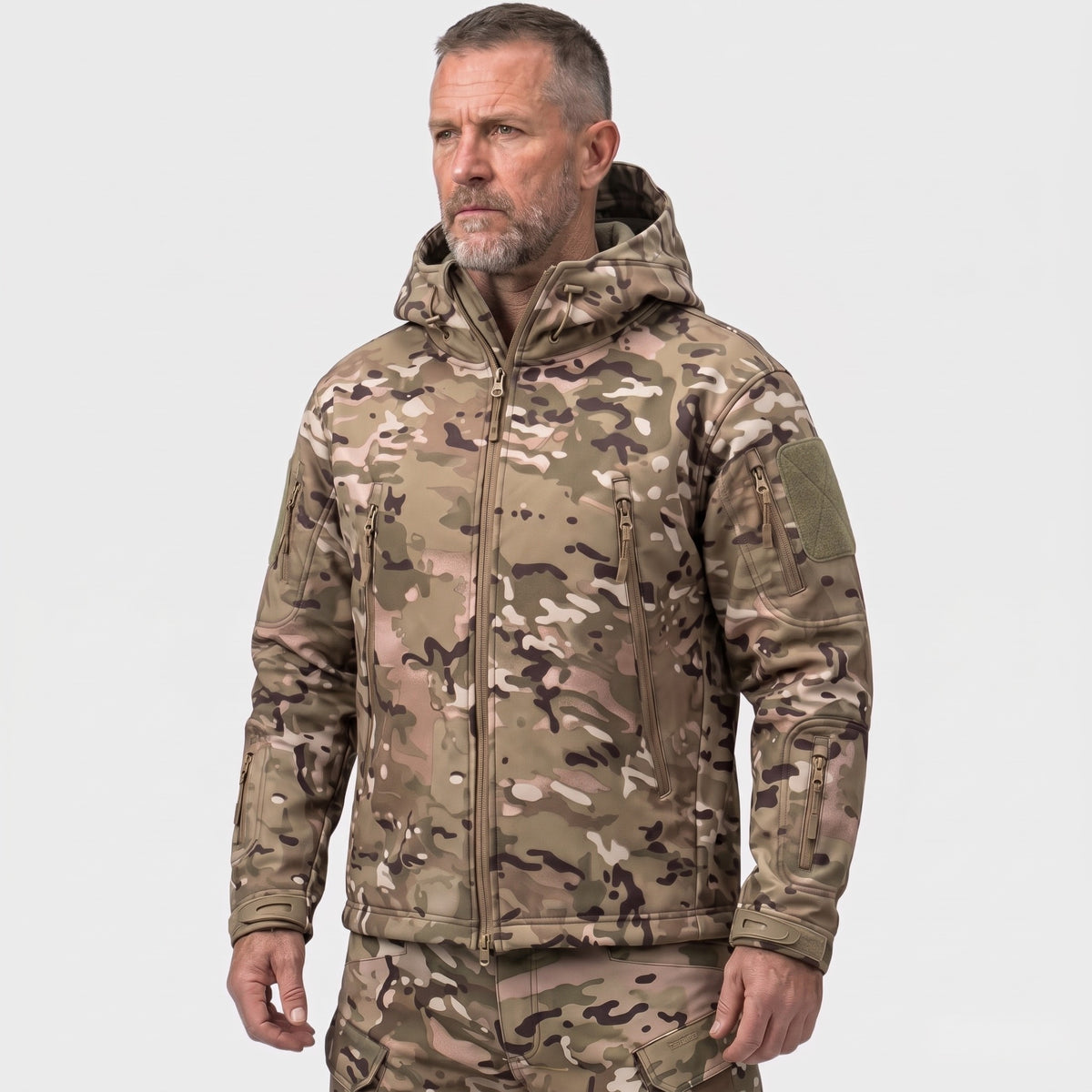 Camouflage Jakke Herre – Camouflage Jord
